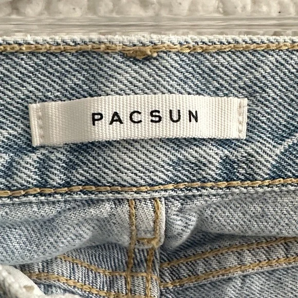 PacSun High Rise Distressed Blue Jeans - Picture 3 of 4